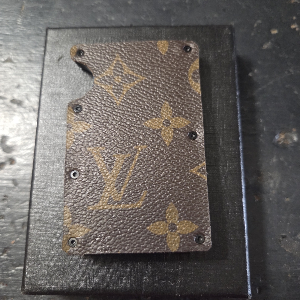 Card Holder Rfid Blocking Lv Upcycled